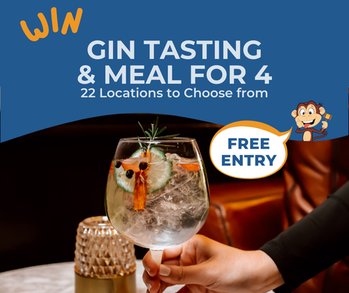 WIN a Gin Tasting & Meal for 4 - FREE ENTRY