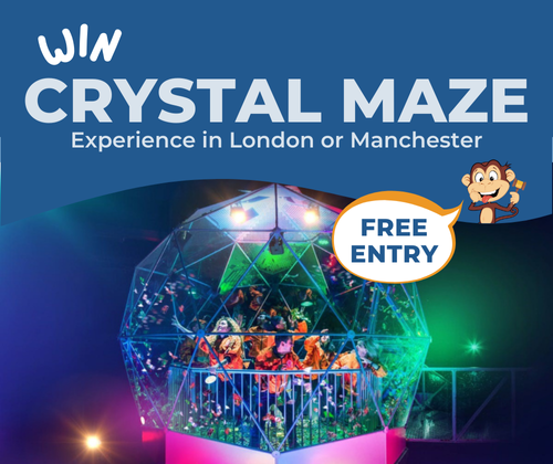 Enter Our FREE Prize Draw - Win Crystal Maze LIVE Experience for Two winner