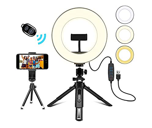 8 inch LED Ring Light and Tripod Stand